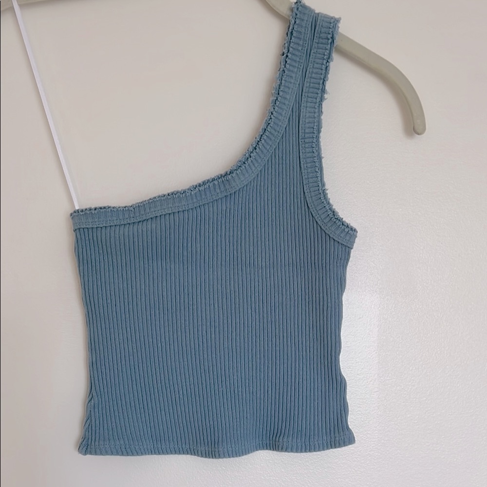 Urban Outfitters One Shoulder Cropped Tank Top